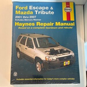 New in Package Haynes Repair Manual- Ford Escape & Mazda Tribute 2001 thru 2007